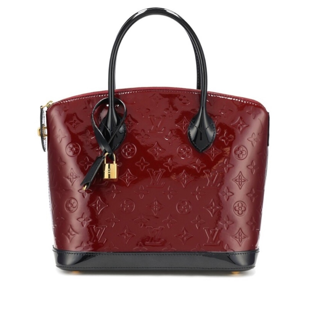 Louis Vuitton Lockit PM Bordeaux Vernis Monogram Handbag